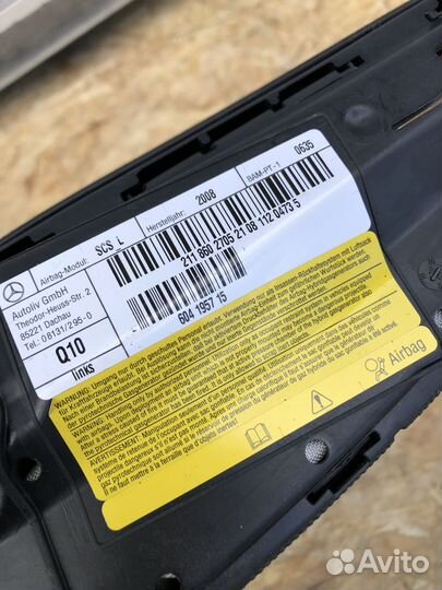 Подушка безопасности сиденья mercedes w211 w219