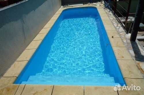 Бассейн 3х5х1,5 с угловыми ступенями