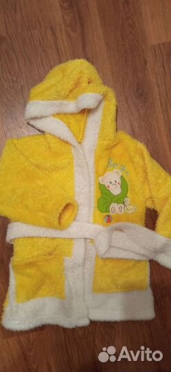 Халат махровый детский 2 шт