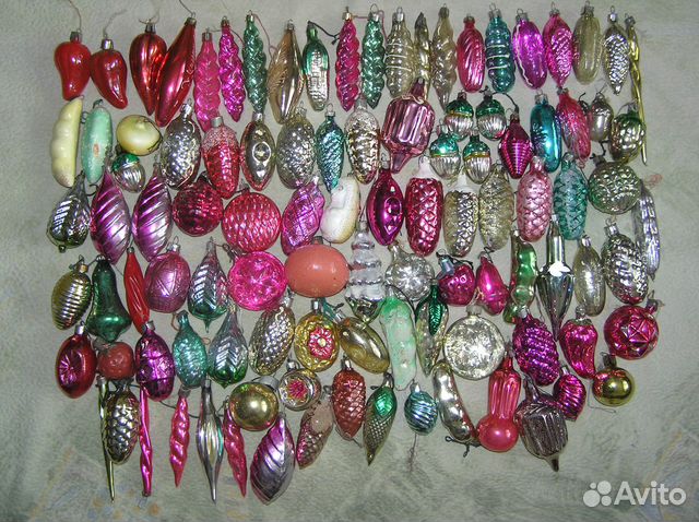Елочные игрушки СССР 100 шт