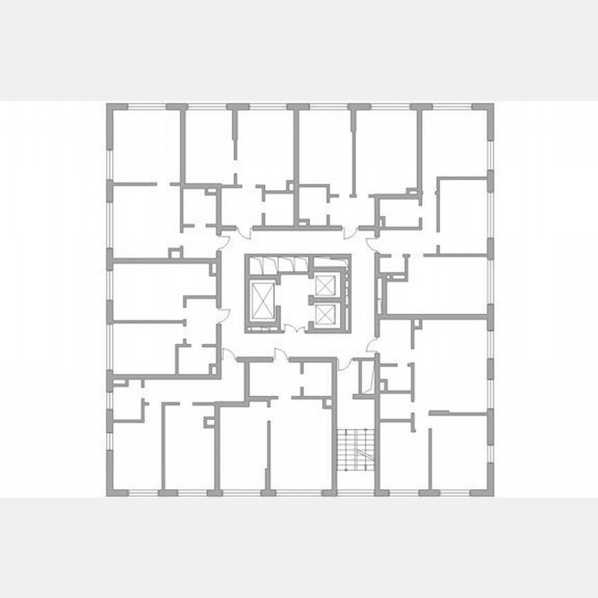 1-к. квартира, 45,5 м², 2/23 эт.