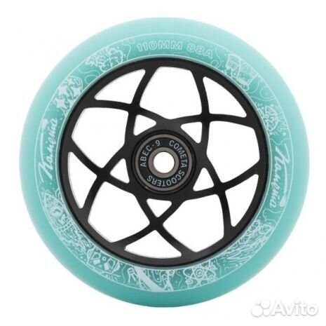 Колесо для самоката Комета Атом Мятный/Черный
