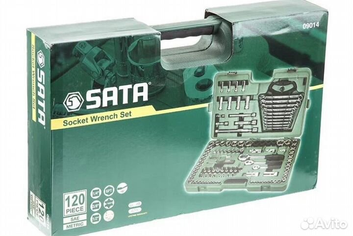 SATA 09014 унив. набор торц. головок 124 предмета