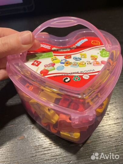 Деревянная шнуровка бусы для детей