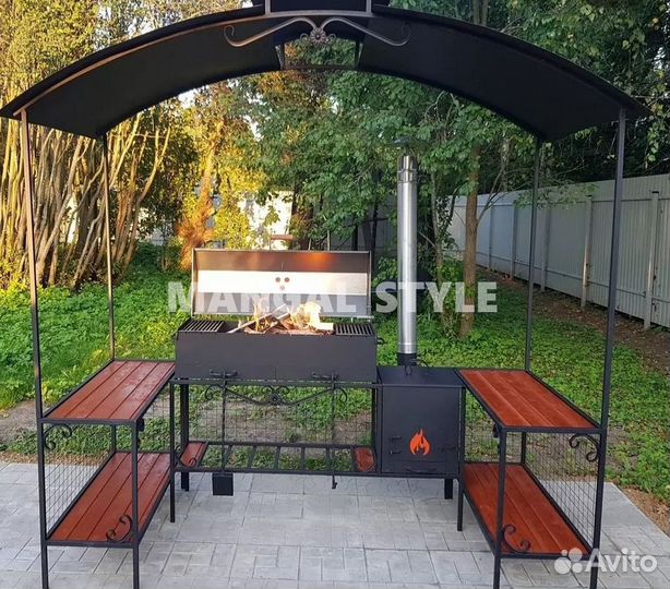 Мангал с крышей