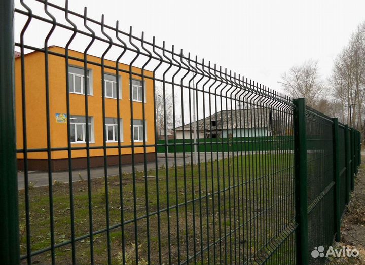 Забор из 3D сетки под ключ + Установка + Доставка