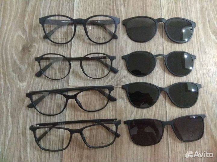 Очки с солнцезащитной насадкой клипоном