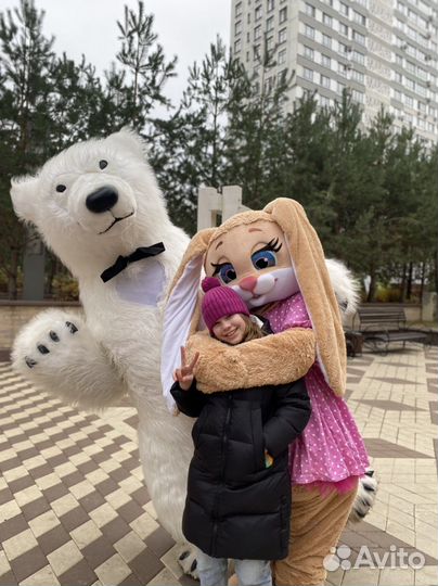 Белый Мишка поздравление и от Тедди