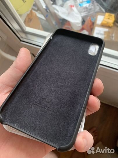 Чехол iPhone xs max Silicone case Black