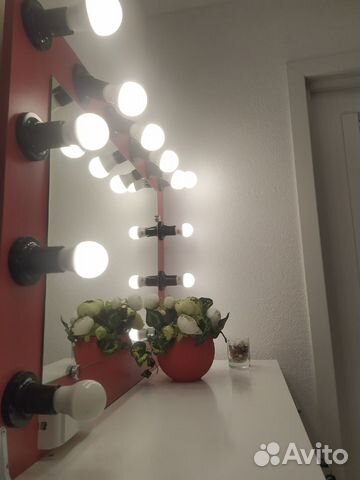 Гримерное зеркало. в комплекте розетка/выключатель