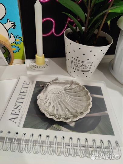 Гипсовая подставка ракушка