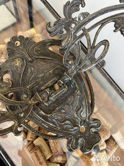 Старинный настенный поворотный канделябр Ар-нуво
