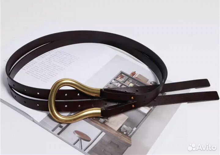 Ремень кожаный новый