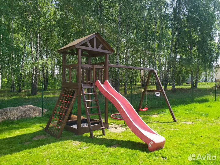 Детская деревянная площадка в частный дом