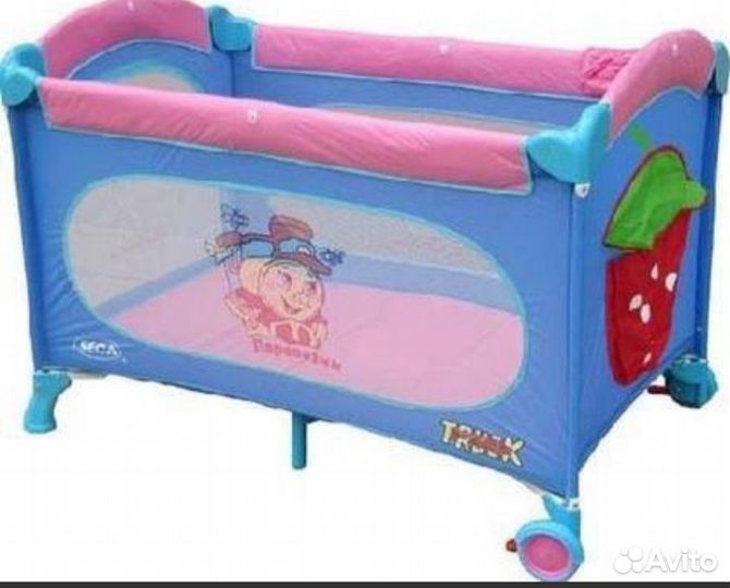 Кровать Манеж Паровозик Seca