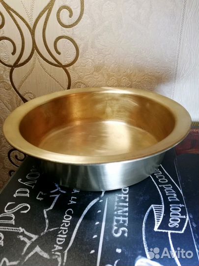 Таз медный, бронзовый. 3л.клеймо кальчугино