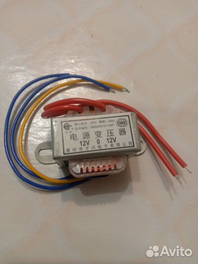 Трансформатор 220/ 2/ 12 вольт 2w