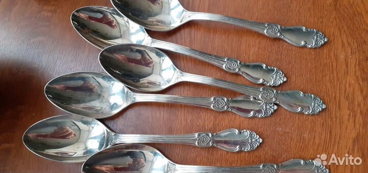 Ложки мельхиор мнц Глухарь