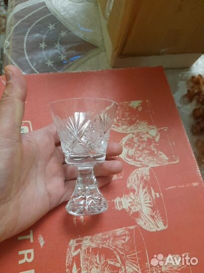 Хрустальные рюмки на ножке СССР