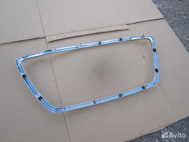 Хром молдинг переднего бампера Mitsubishi ASX рест