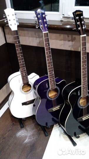 Гитара акустическая, новая + комплект