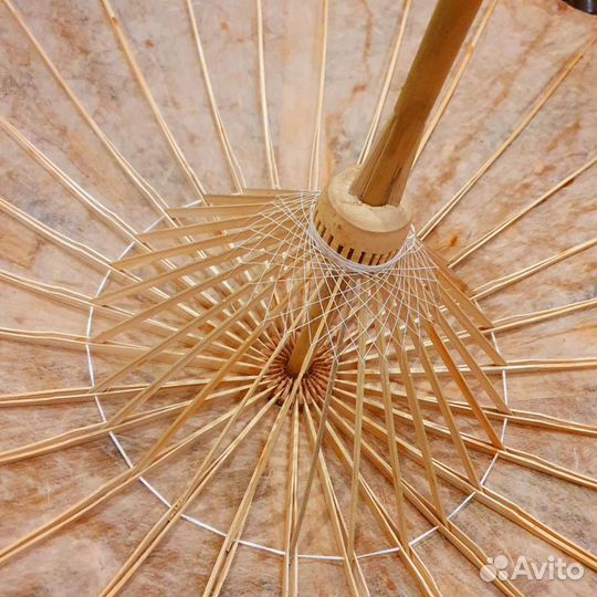 Зонт пляжный,деревянный. Тайланд