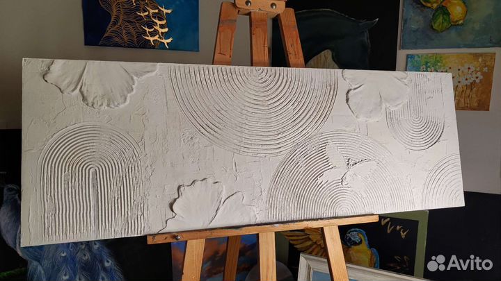 Гипсовое панно.Ботаническийбарельеф. Плинты