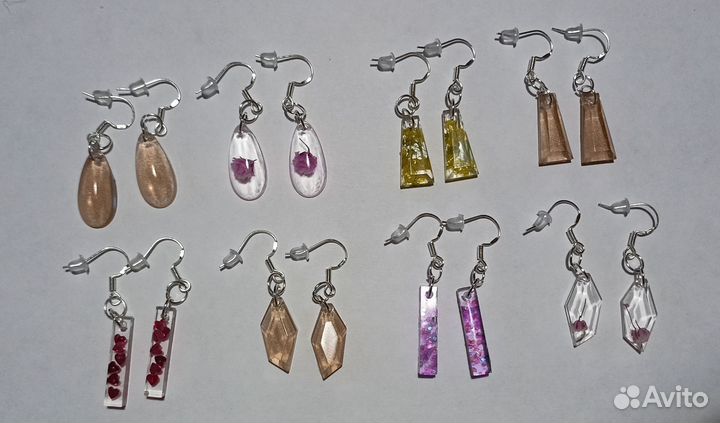 Серьги, ручная работа