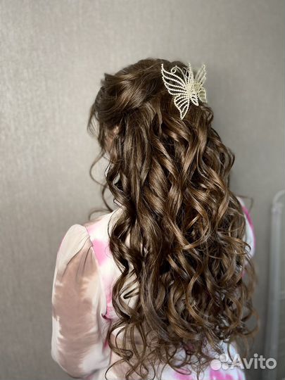 Локоны/ прически/ макияж