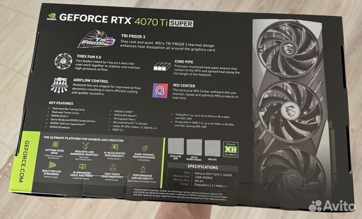 Видеокарта MSI Gaming GeForce RTX 4070 Ti Super