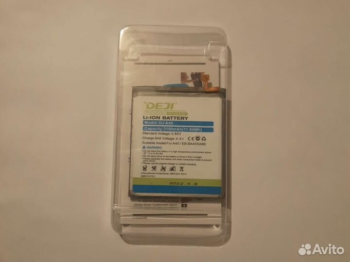 Аккумулятор Samsung SM-A405F A40 EB-ba405abe