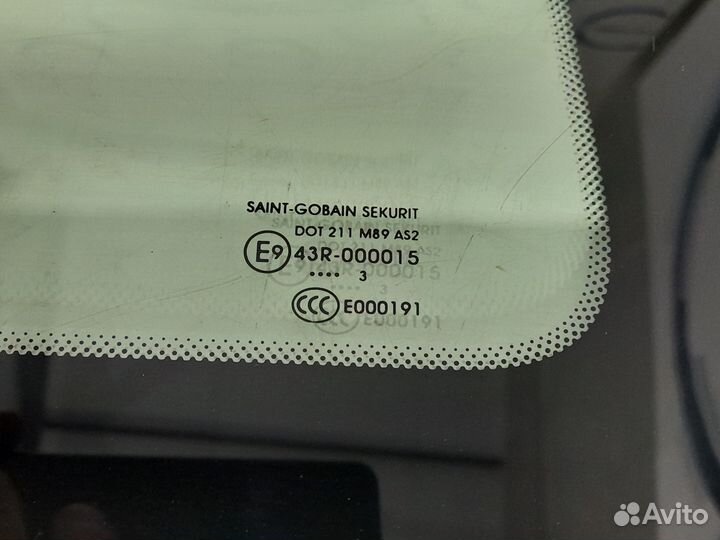Стекло кузовное заднее левое Peugeot Partner B9