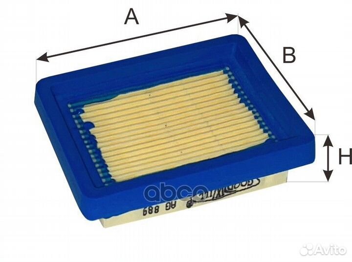 Фильтр воздушный GoodWill AG 889 Корея, Республ