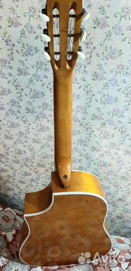 Акустическая гитара 6 струнная бу