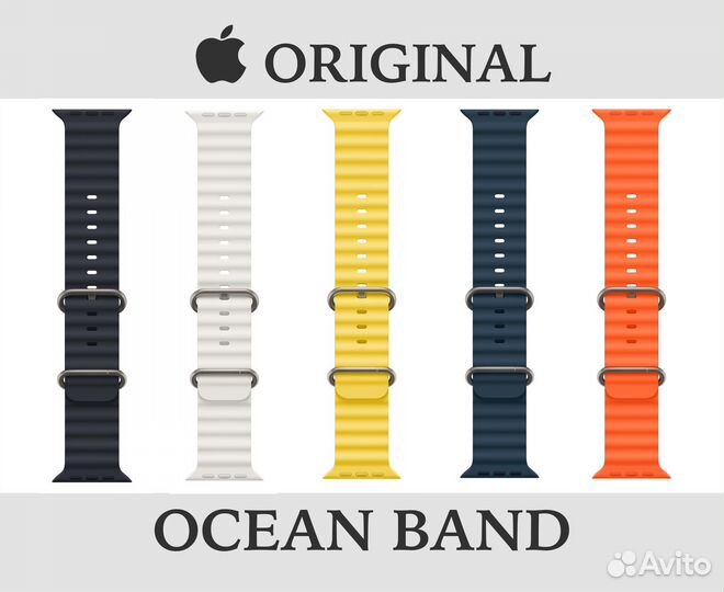 Ремешок Apple Watch 49mm White Midnight Ocean Band
