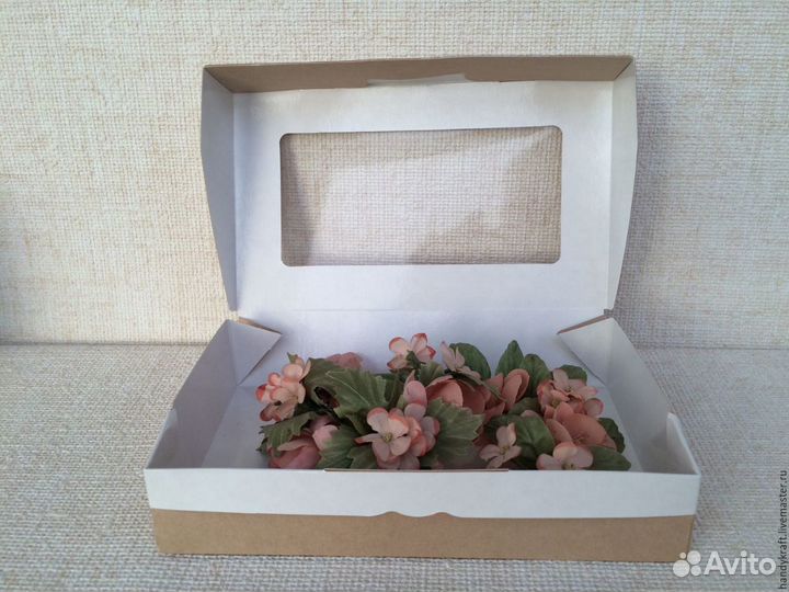 Подарочные крафт коробочки. Контейнеры. Пакеты