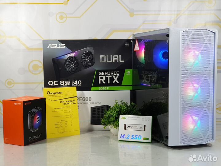 Новый игровой пк Ryzen 5600, RTX 3060 Ti