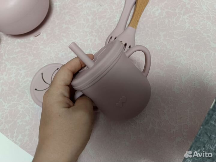 Набор детской силиконовой посуды