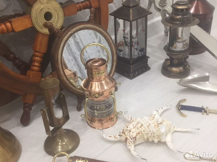 Рында Вазы Латунь Индия Штурвалы Якоря Брелок