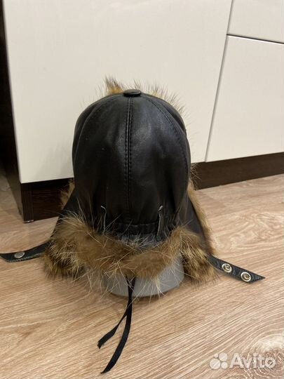 Шапка детская зимняя натуральная кожа