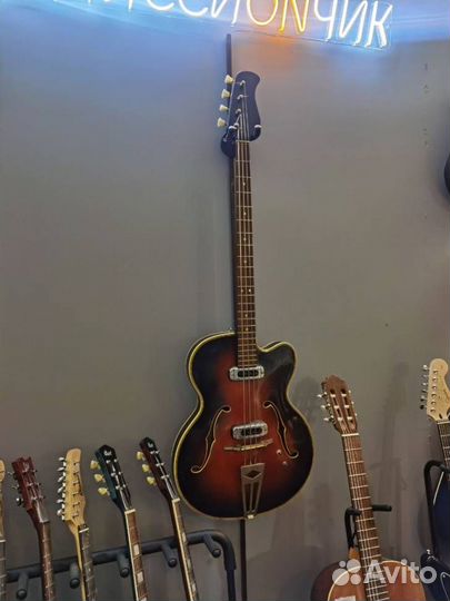 Винтажный Бас Musima 1655B. Полуакустика