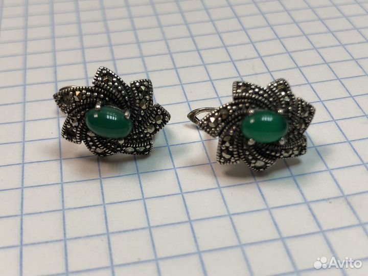 Серьги серебро