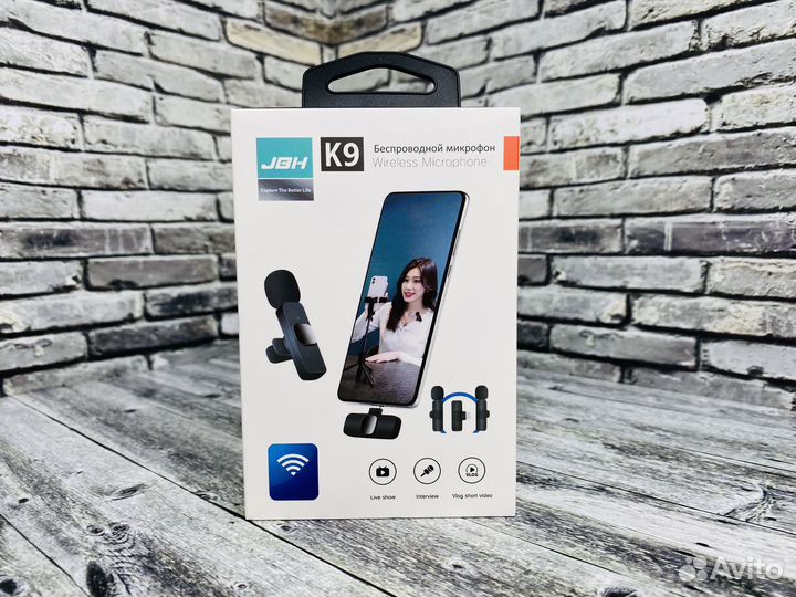 Микрофон петличный беспроводной для iPhone