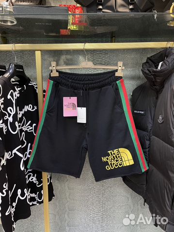 The North Face x Gucci хлопковые шорты XXL
