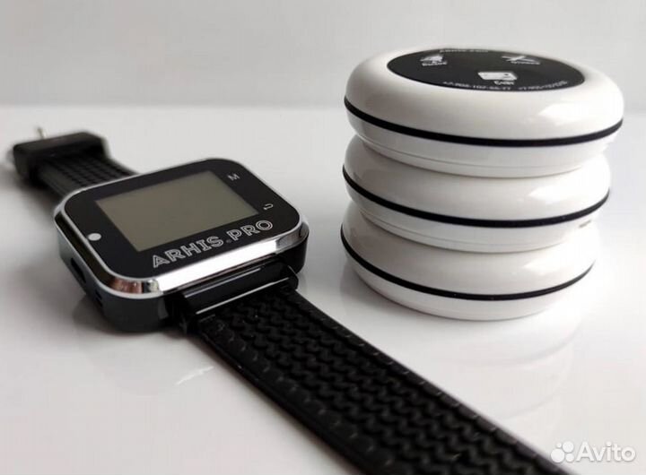 Кнопка вызова персонала, официанта, часы-пейджер