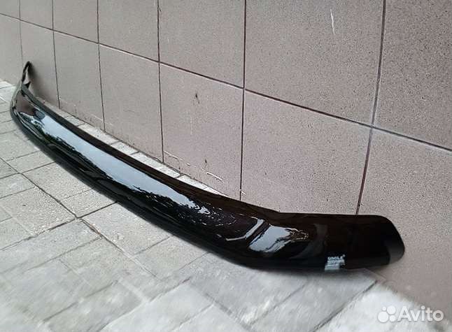 Дефлектор капота и очки фар Mitsubishi Pajero