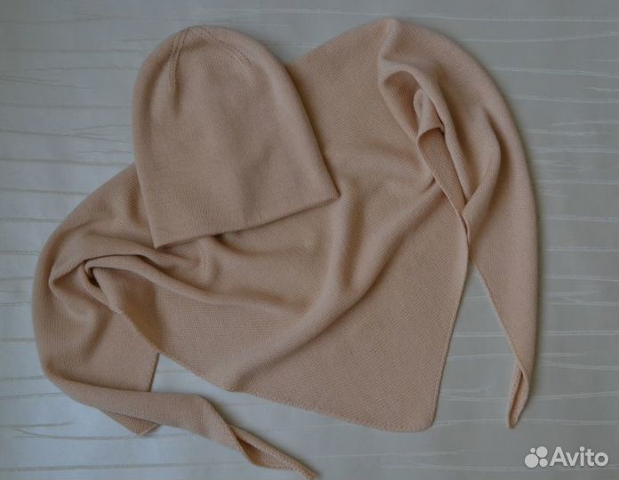 Шапка и косынка из итальянского мериноса
