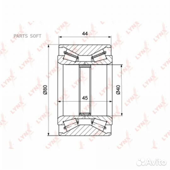 Lynxauto WB1511 Комплект подшипника ступицы колеса
