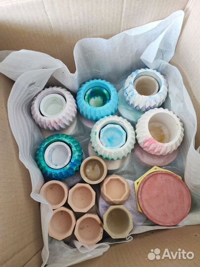 Бокс для свечеварения #2 гипсовые формы