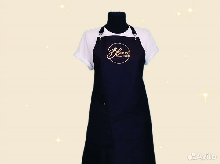 Фартук для бьюти мастера с логотипом